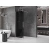 Mexen Velar Walk-in Duschwand, verschiebbar 140 x 200 cm, Graphit 8 mm, gebürsteter Nickel - 871-140-000-43-97