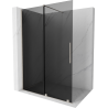 Mexen Velar Walk-In Duschwand, verschiebbar 160 x 200 cm, Graphit 8 mm, gebürsteter Nickel - 871-160-000-43-97