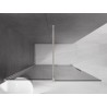 Mexen Velar Walk-In Duschwand, verschiebbar 160 x 200 cm, Graphit 8 mm, gebürsteter Nickel - 871-160-000-43-97