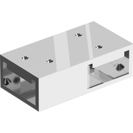 Mexen Uni-T T-Verbinder für Wandhalterungen, Chrom - 800-09-01