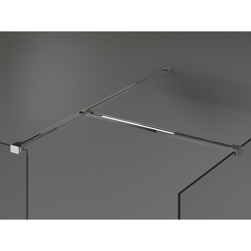 Mexen Uni-T T-Verbinder für Wandhalterungen, Chrom - 800-09-01