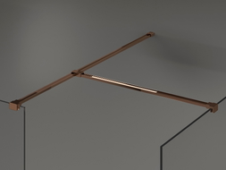 Mexen Uni-T T-Verbinder für Wandhalterungen, Roségold - 800-09-60