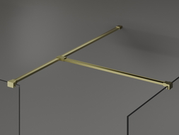 Mexen Uni-T T-Verbinder für Wandhalterungen, gebürstetes Gold - 800-09-55