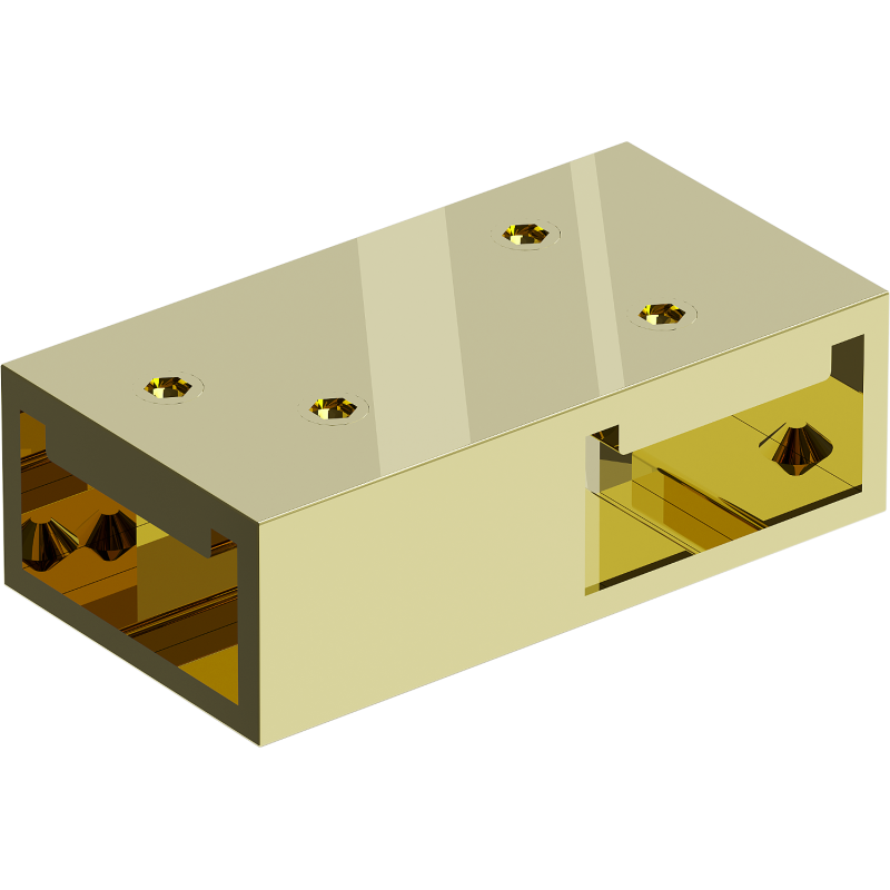 Mexen T-Verbinder für Wandhalterungen, gold - 800-09-50