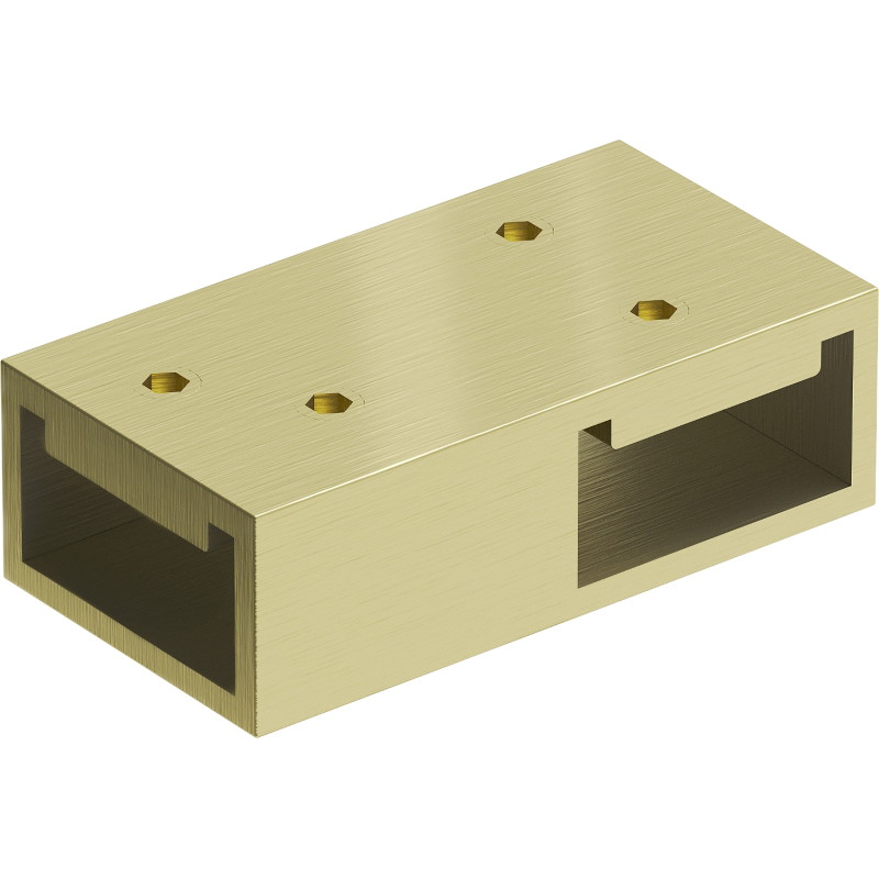 Mexen Uni-T T-Verbinder für Wandhalterungen, gebürstetes Gold - 800-09-55