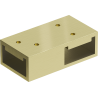 Mexen Uni-T T-Verbinder für Wandhalterungen, gebürstetes Gold - 800-09-55