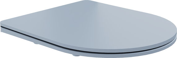 Mexen langsam schließender Toilettensitz Slim, Duroplast, grau-blau matt - 39740069