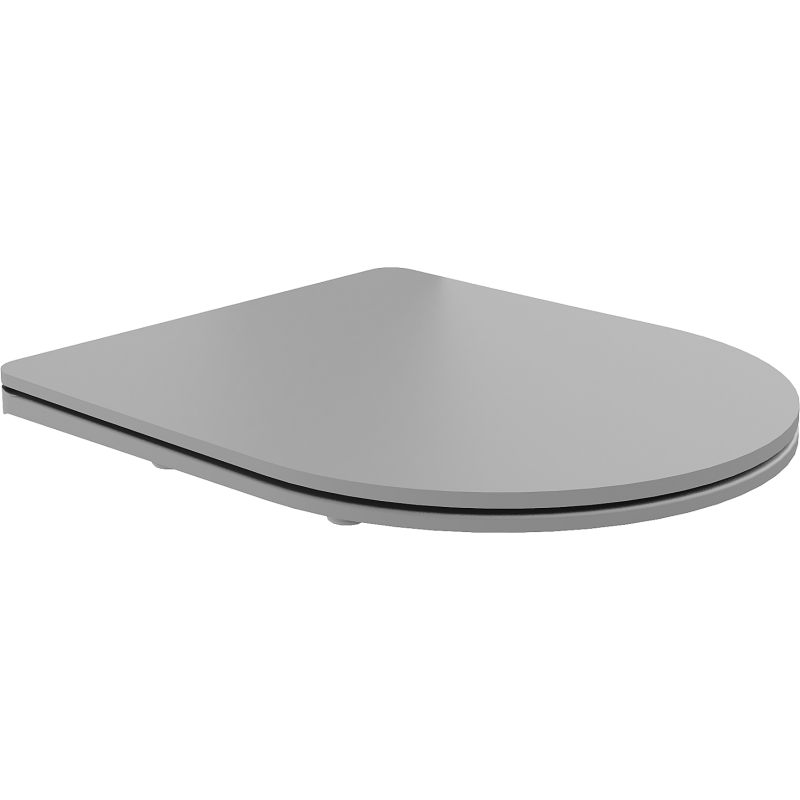 Mexen Slim-Softclose-Sitz, Duroplast, hellgrau matt - 39740061