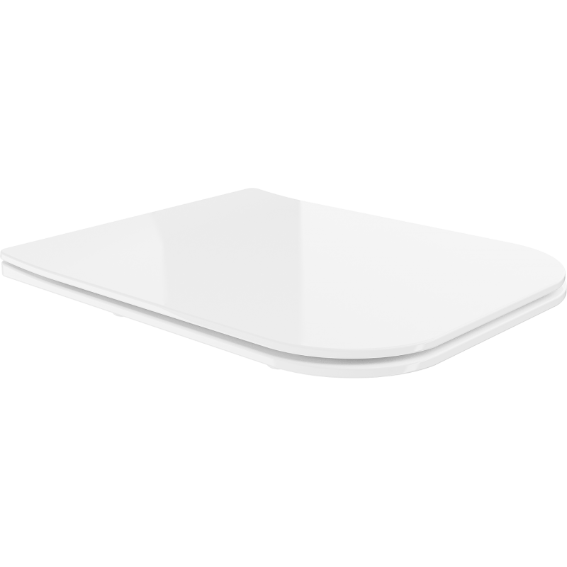Mexen Madox Soft-Close Slim Sitz, Duroplast, Weiß Hochglanz - 39154000
