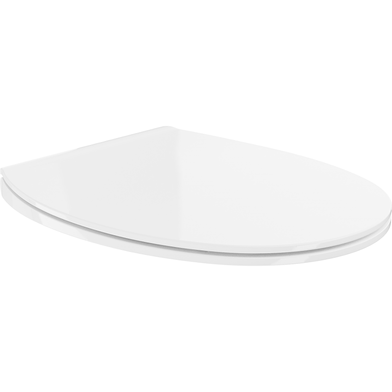 Mexen Egg WC-Sitz, Slim, Duroplast, Weiß Glänzend - 39243000