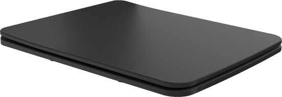 Mexen Vera langsam absenkender Slim Sitz, Duroplast, Schwarz Matt - 39164085