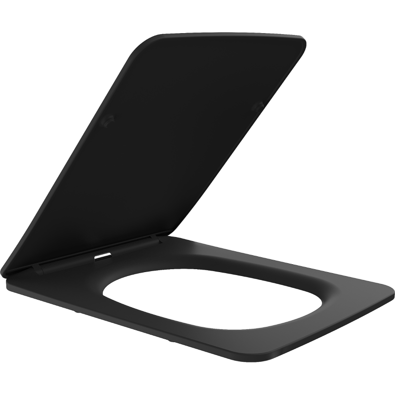 Mexen Vera langsam schließender Slim Sitz, Duroplast, Schwarz Matt - 39164085