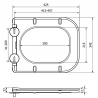 Mexen Teo Toilettensitz absenkbar slim, Duroplast, schwarz glänzend - 39851085