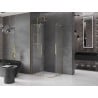 Mexen Velar L Duo Schiebeduschkabine 90 x 80 cm, transparent, gold - 871-090-080-02-03-50