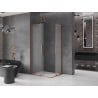 Mexen Velar L Duo Duschkabine, Schiebetür 90 x 80 cm, Mattglas, Roségold - 871-090-080-02-33-60