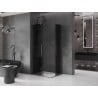 Mexen Velar L Duo Schiebetür-Duschkabine 90 x 80 cm, Graphit, gebürstet gun gray - 871-090-080-02-43-66