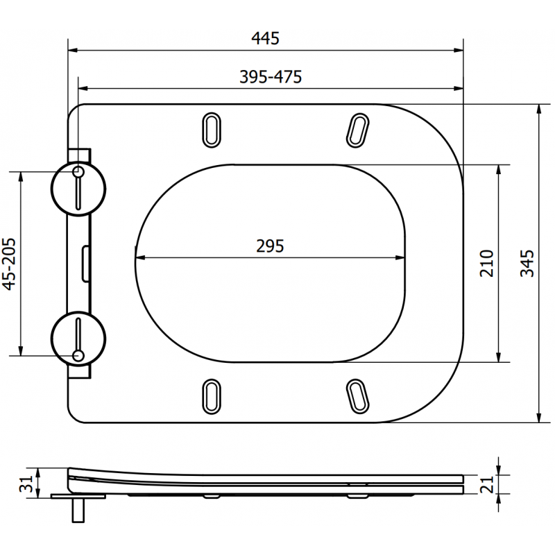 Mexen Teo Absenkautomatik WC-Sitz Slim, Duroplast, hellgrün matt - 39840048