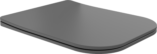 Mexen Teo langsam schließende Slim-Sitzfläche, Duroplast, dunkelgrau matt - 39840071