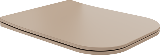 Mexen Teo langsam schließender Sitz, Slim, Duroplast, cappuccino matt - 39840064