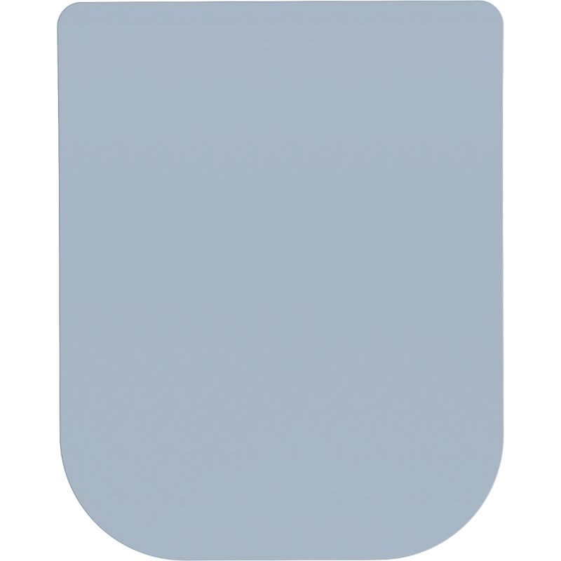 Mexen Teo langsam schließender Slim-Sitz, Duroplast, matt grau-blau - 39840069