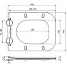 Mexen Teo langsam schließender Slim-Sitz, Duroplast, matt grau-blau - 39840069