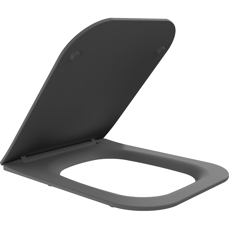 Mexen Madox Toilettensitz Soft-Close Slim, Duroplast, Dunkelgrau Matt - 39154061