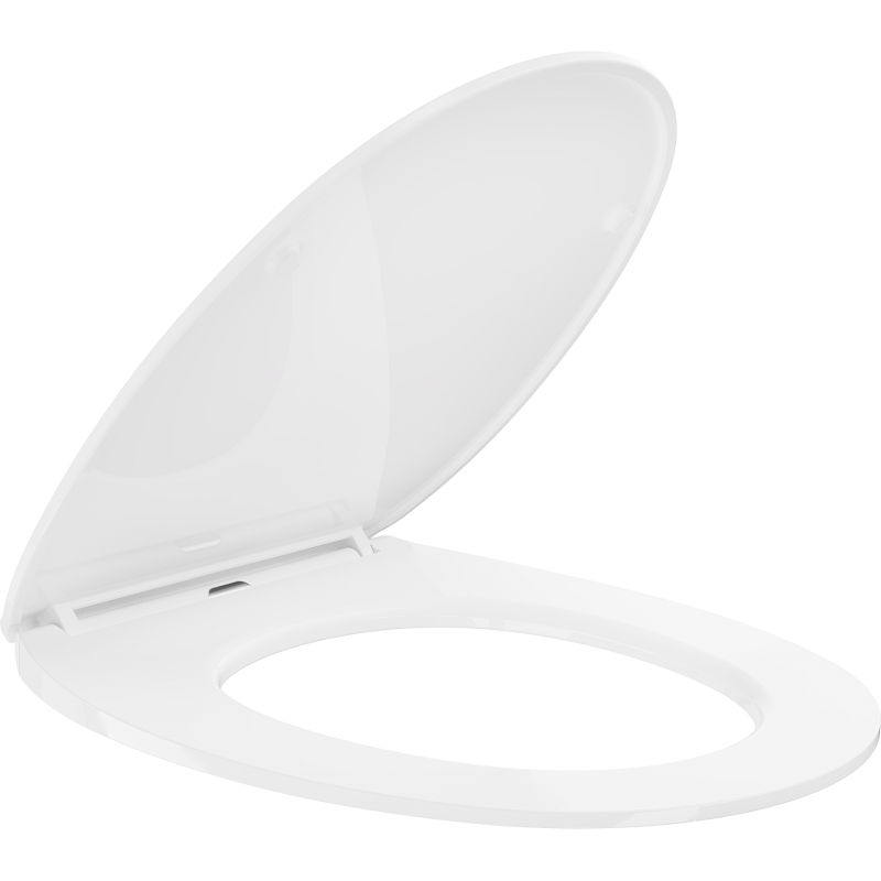 Mexen Egg WC-Sitz, Slim, Duroplast, Weiß Glänzend - 39243000