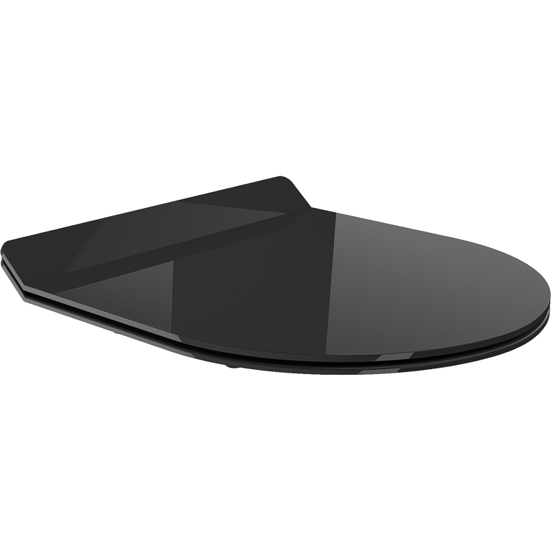 Mexen Lena langsam absenkender Slim Sitz, Duroplast, schwarz glänzend - 39242070