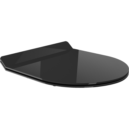 Mexen Lena langsam absenkender Slim Sitz, Duroplast, schwarz glänzend - 39242070