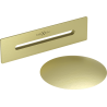 Mexen Uni Überlaufset für freistehende Badewanne, gebürstetes Gold - 5100-55