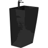 Mexen Oda freistehendes Waschbecken 47 x 42 cm, schwarz matt - 26124770