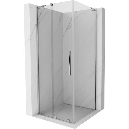 Mexen Velar L Duschkabine, schiebbar 110 x 110 cm, transparent, Chrom - 871-110-110-03-01