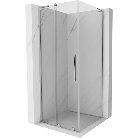 Mexen Velar L Duschkabine schiebbar 120 x 120 cm, transparent, Chrom - 871-120-120-03-01