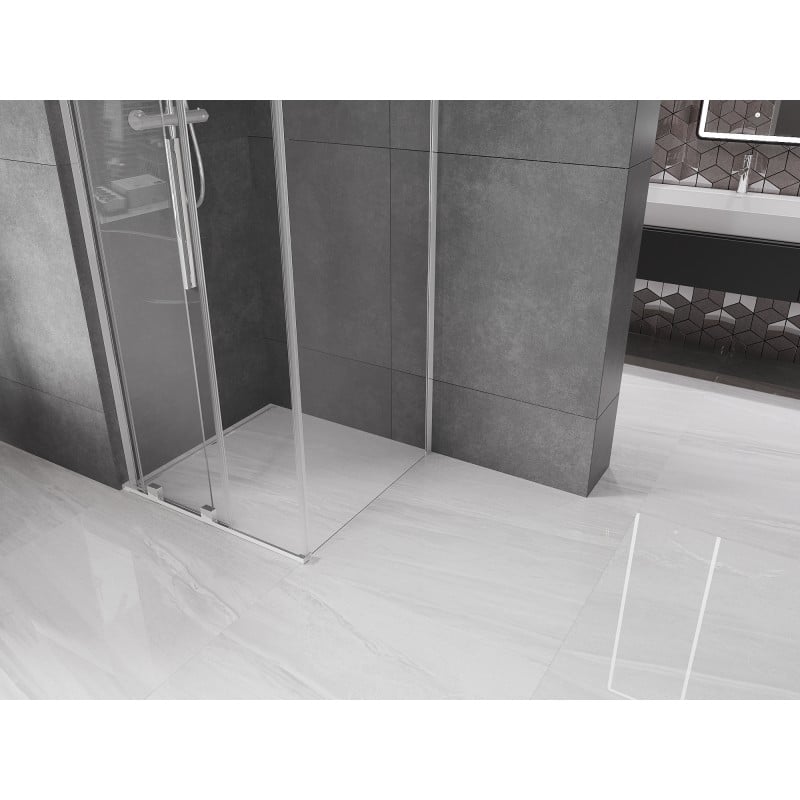 Mexen Velar L Duschkabine schiebbar 120 x 120 cm, transparent, Chrom - 871-120-120-03-01