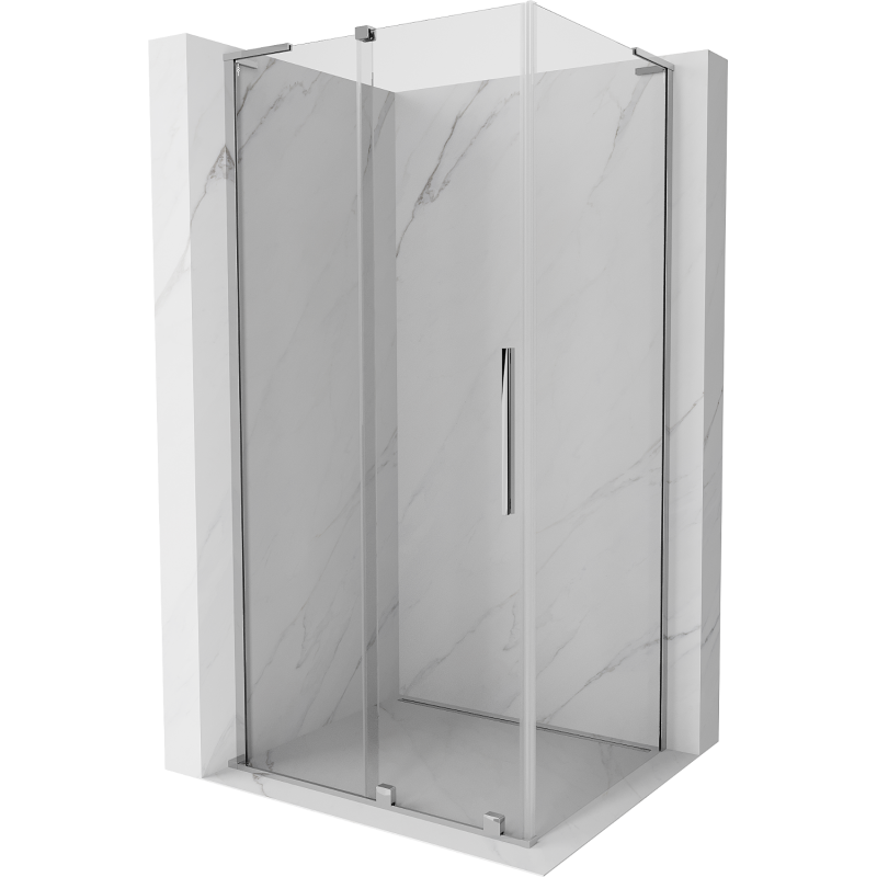 Mexen Velar L Duschkabine Schiebetür 110 x 90 cm, transparent, Chrom - 871-110-090-03-01