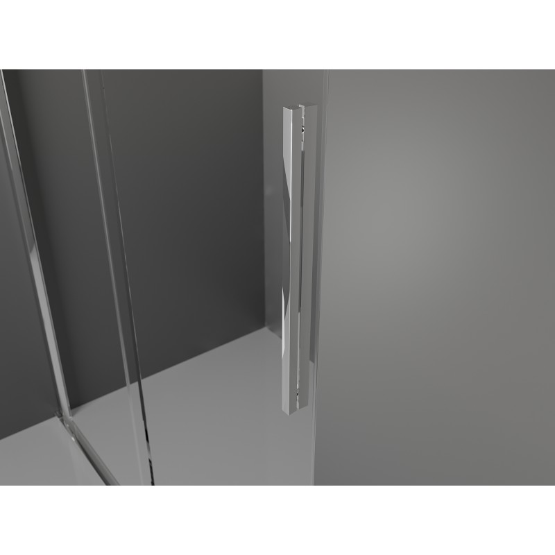 Mexen Velar L Duschkabine Schiebetür 100 x 120 cm, transparent, chrom - 871-100-120-03-01