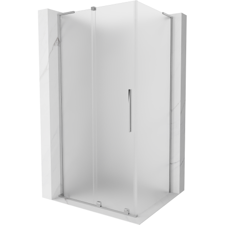 Mexen Velar L Schiebeduschkabine 90 x 70 cm, matt, chrom - 871-090-070-33-01