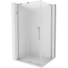 Mexen Velar L Schiebeduschkabine 110 x 70 cm, Mattglas, Chrom - 871-110-070-33-01