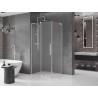 Mexen Velar L Duschkabine schiebbar 110 x 75 cm, Frost, Chrom - 871-110-075-33-01