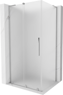 Mexen Velar L Duschkabine Schiebetür 120 x 90 cm, satiniert, Chrom - 871-120-090-33-01