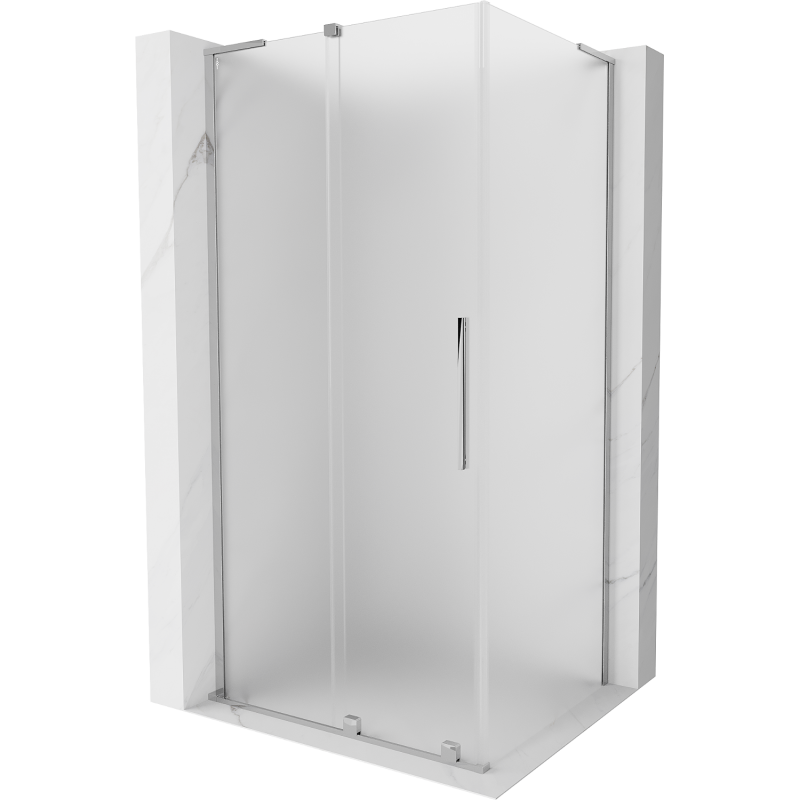 Mexen Velar L Duschkabine zum Schieben 110 x 90 cm, Raureif, Chrom - 871-110-090-33-01