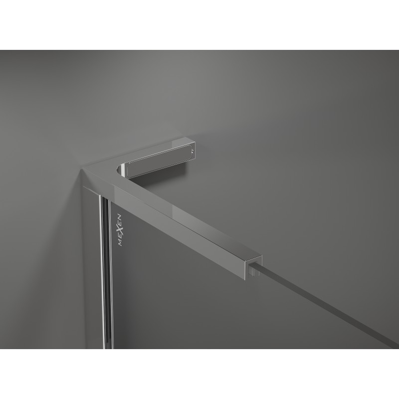 Mexen Velar L Duschkabine zum Schieben 110 x 90 cm, Raureif, Chrom - 871-110-090-33-01