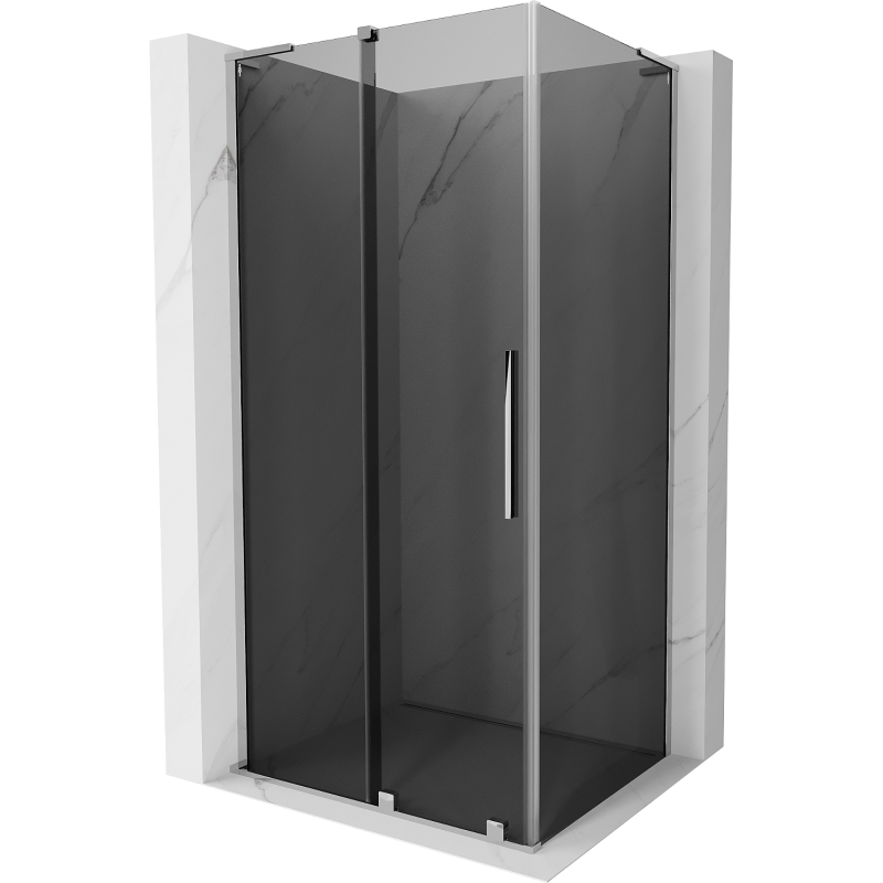 Mexen Velar L Duschkabine verschiebbar 100 x 70 cm, graphit, chrom - 871-100-070-43-01