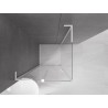 Mexen Velar L Duschkabine schiebbar 120 x 120 cm, transparent, weiß - 871-120-120-03-20