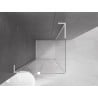 Mexen Velar L Duschkabine schiebbar 110 x 110 cm, transparent, weiß - 871-110-110-03-20