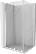 Mexen Velar L Duschkabine Schiebetür 110 x 70 cm, transparent, weiß - 871-110-070-03-20
