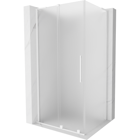 Mexen Velar L Duschkabine zum Schieben 120 x 90 cm, matt, weiß - 871-120-090-33-20