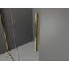 Mexen Velar L Duschkabine Schiebetür 110 x 110 cm, transparent, gold - 871-110-110-03-50