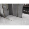 Mexen Velar L Duschkabine, verschiebbar, 90 x 75 cm, transparent, gold - 871-090-075-03-50
