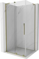 Mexen Velar L Duschkabine verschiebbar 110 x 80 cm, transparent, gold - 871-110-080-03-50